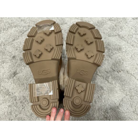 UGG Brooklyn Sunburst Platform Boots Women's Chestnut Suede US 12 - Picture 7 of 10